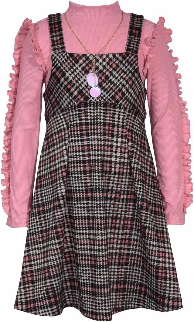 Bonnie Jean Girls 4-16 Textured Top Knit Jumper Dress