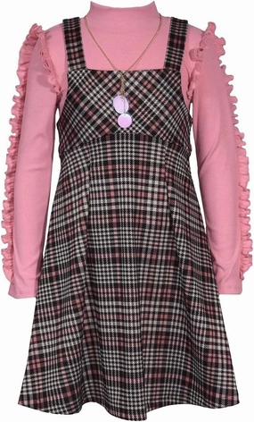 Bonnie Jean Girls 4-16 Textured Top Knit Jumper Dress