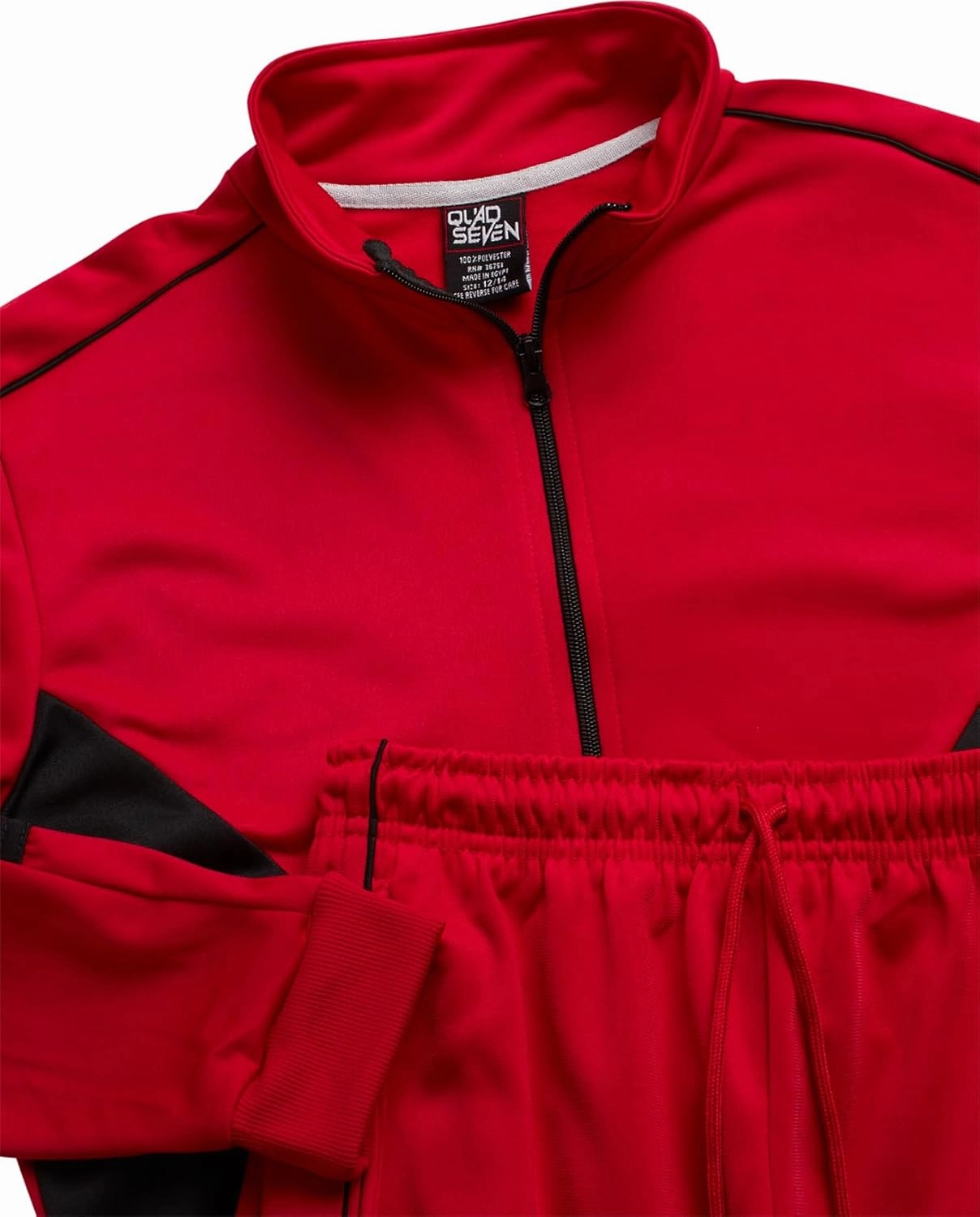 Boys' Tricot Jogger Set - 2 Piece Active Performance Zip-Up Tracksuit Set (Size: 4-18)