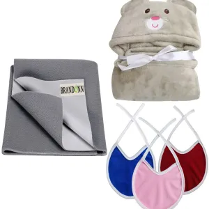 Brandonn New Born Baby Gift Set (Combo Pack, 5 Pcs)
