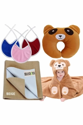 Brandonn New Born Baby Gift Set Combo Pack (6 Pcs) - Pack of 1
