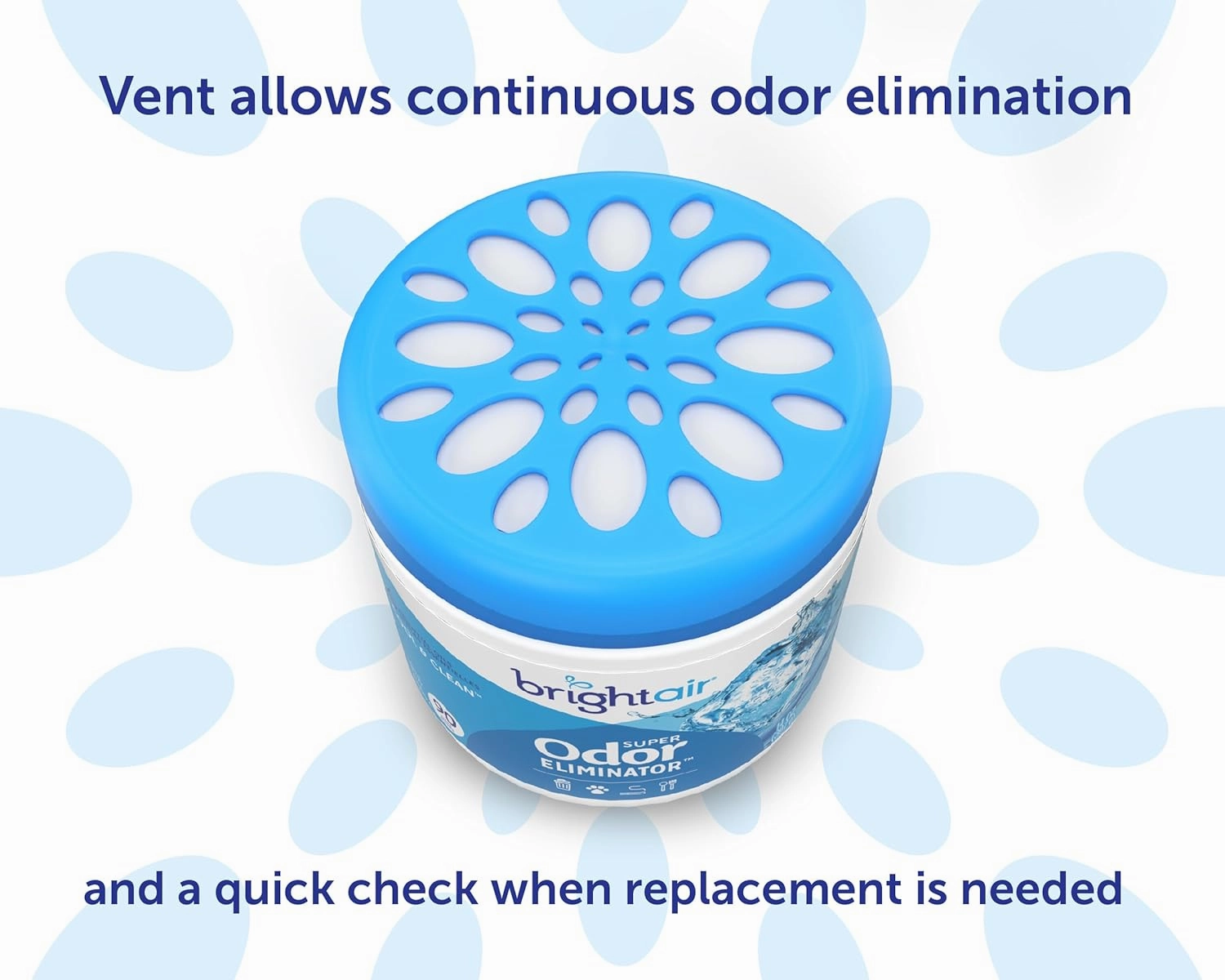 Bright Air 14 oz. Super Odor Eliminator, For Medium-Size Spaces, Cool & Clean Scent, Case of 6,Air Freshener, Natural Essential Oils, Lasts Up to 90 Days Each