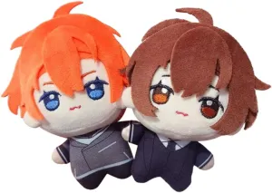 BSD Plush Dazai Osamu Soft Figure Cute Nakahara Chuuya Anime Stuffed Figure 3.94" Plush Keychain Pendant Ornaments Backpack Keychain
