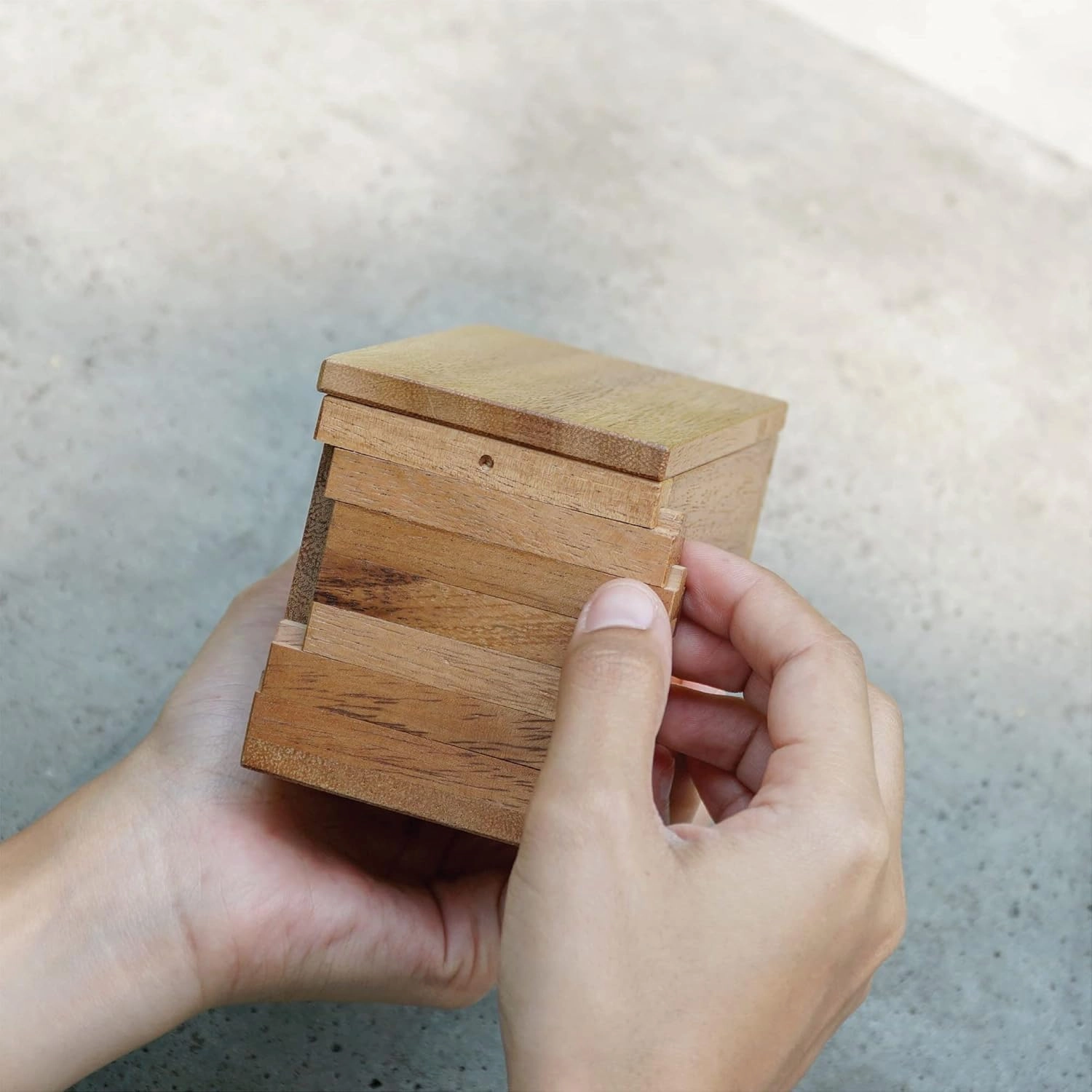 BSIRI Jigsaw Safe Box- Secret Box Brain Teaser Wooden Puzzle Boxes with Hidden Compartments. Ideal Mystery Jewelry, 3D Puzzle Lock Box, Gift Card, and Money Puzzle Box