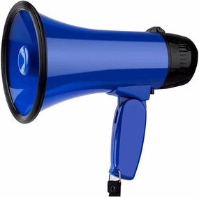 Bullhorn Rugged Bullhorn Speaker 25w Portable Handheld Voice Amplifier Strap Play Speaker Guide Handheld Megaphone 25w Power Portable