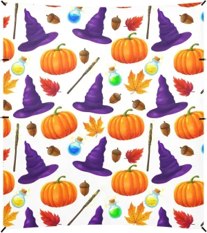 Burbuja Pumpkins Witch Hat Beach Canopy Windproof Beach Tent Sun Shade with 4 Sandbags & Sand Shovel, Portable Sun Shelter for Family Camping Picnic