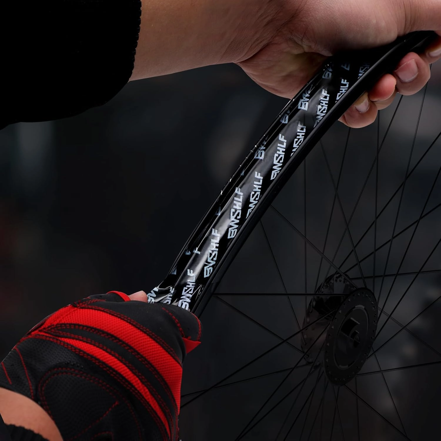BWSHLF Tubeless Rim Tape 2 Rolls, 23mm x 10m, 19, 21, 25, 27, 29 and 31mm Options, Bike Rim Tape Strong Adhesion with 12pcs Seal Patches for Mountain and Road Bikes