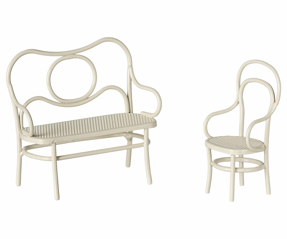 Café set, Mouse, Small - Off white