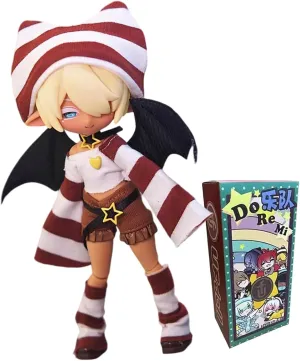 CALEMBOU BJD Blind Box, 1/12 Cute Doremi Band Series Ball Joint Doll Blind Box Figure, Collectable Action Figure for Birthday Gifts (1PC)