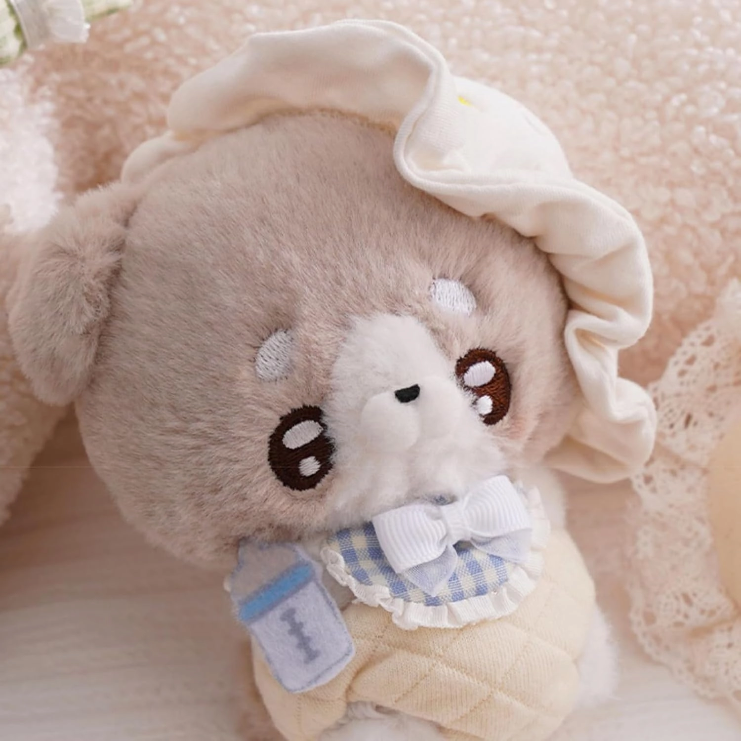 CALEMBOU Anime Plush Doll, 5.5'' Handspupu Series Kawaii Animals Plush Figure, Cute Stuffed Doll Collectible Plush Toys Christmas Birthaday Gifts for Girl (Puppy)
