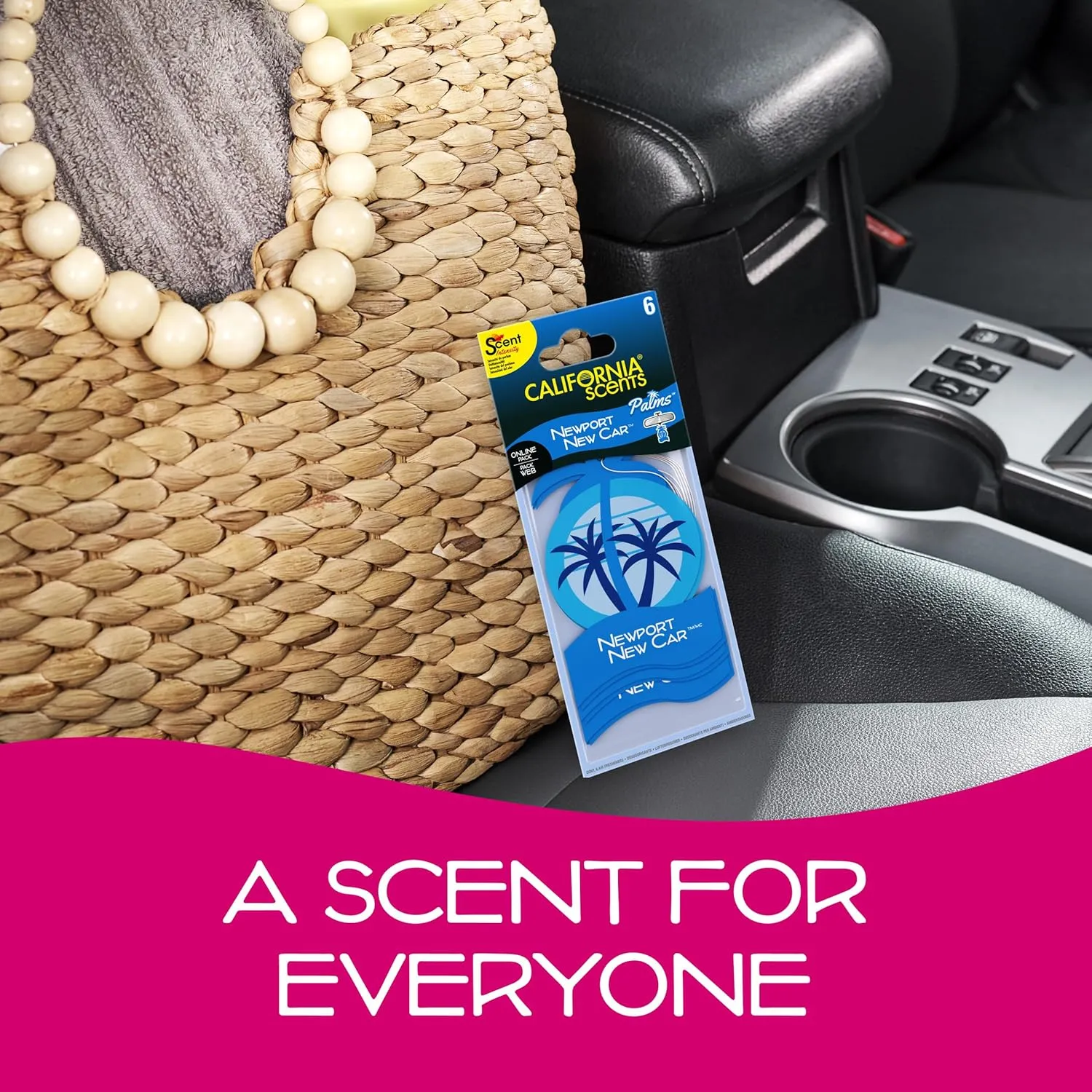 California Scents Palms Paper Newport New Car Air Freshener