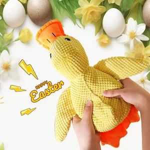 Calming Duck Toy for Dogs, 18″×15″ Large Duck Toy for Dogs with Quack-Quack Sound, Calming Dog Toys, Bright Yellow
