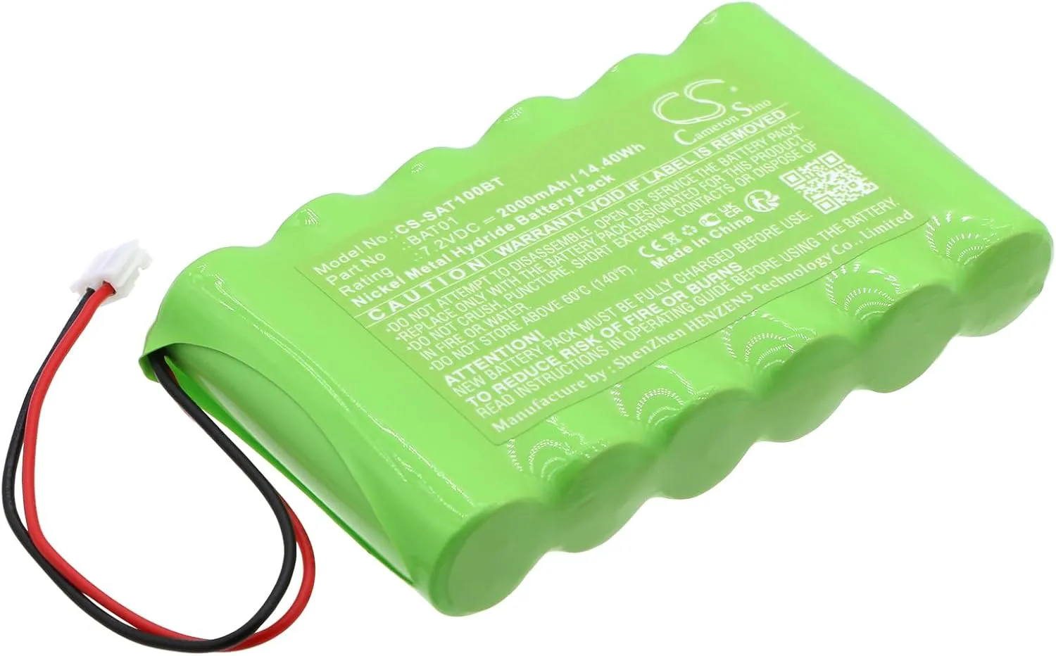 Cameron Sino Replacement for Sca'ntronic i-on Compact BAT01 Battery 2000mAh/7.2V