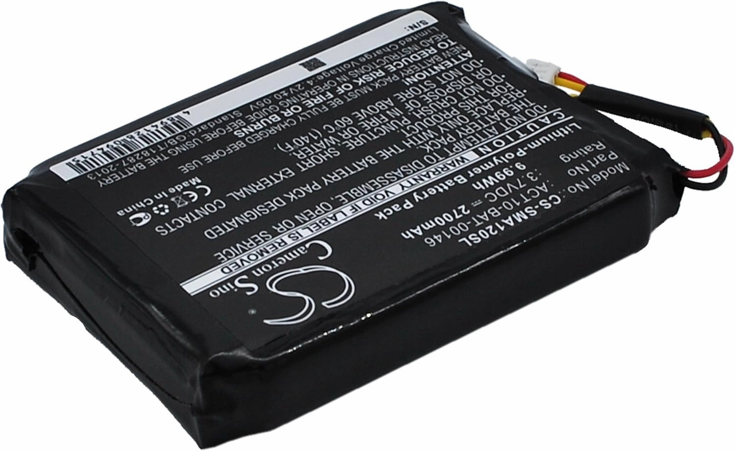 Cameron Sino Replacement for Satmap Active 10 Active 12 Battery 2700mAh/3.7V