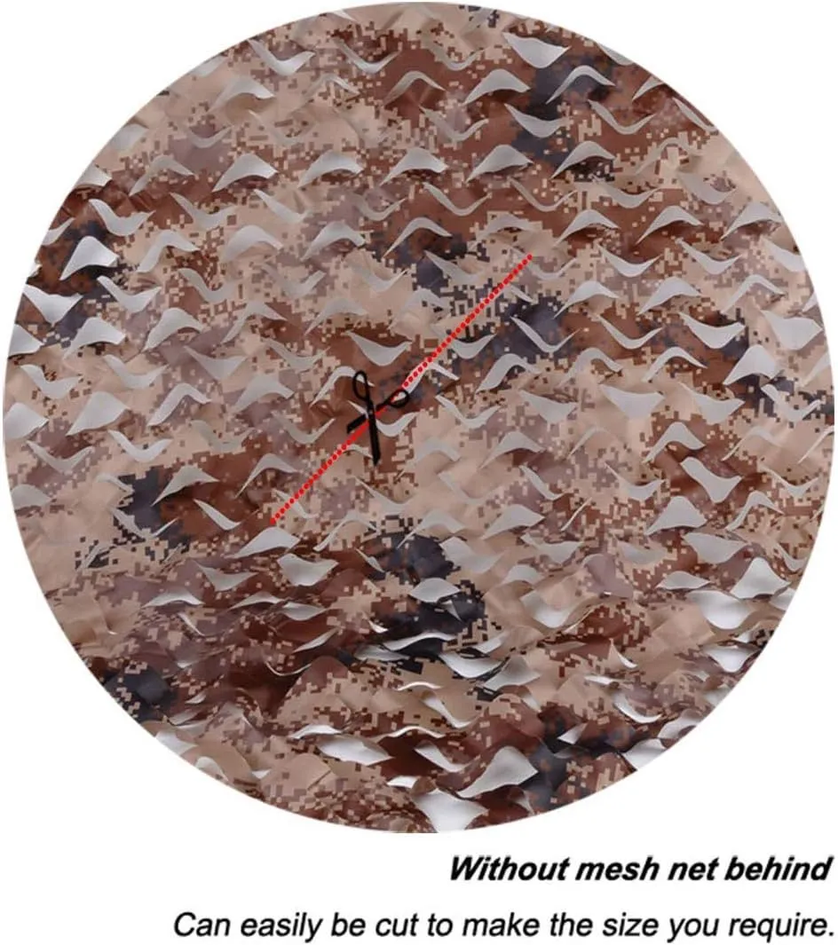 Camo Netting Woodland Military Camouflage Net Outdoor UV Resistant Shade Greenhouse Plant Cover for Hunting Camping Hiding