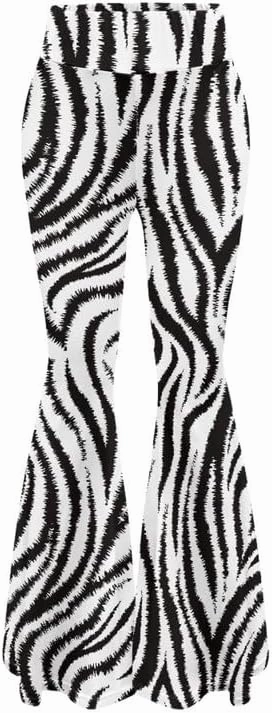 Camo Flared Leggings for High Waist Tummy Control, Women's Yoga Pants, Female Soft Lounge Pants for Sports Gym