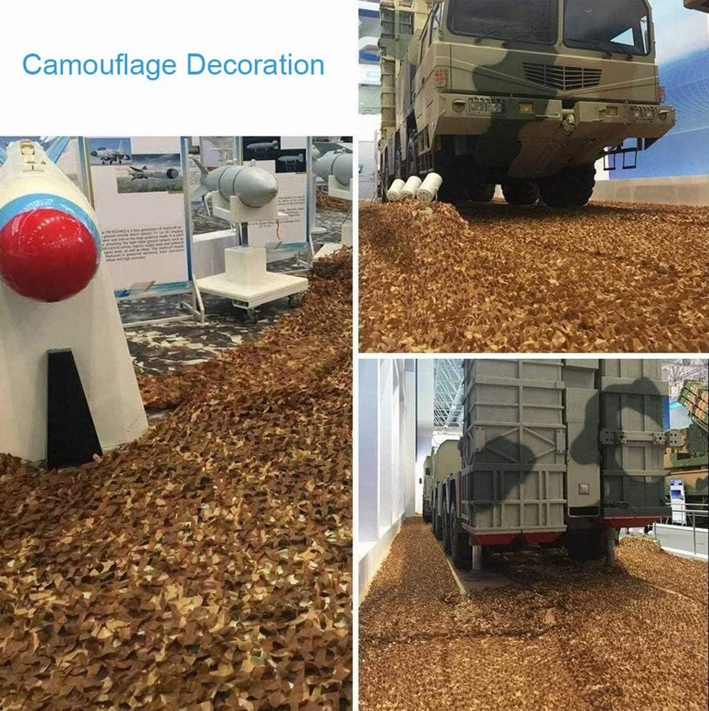 Camo Netting - Outdoor Jungle Car Truck Sunshading Net, Woodland Camouflage Netting Blinds for Camping Shooting Hunting, Military Themed Party Decoration