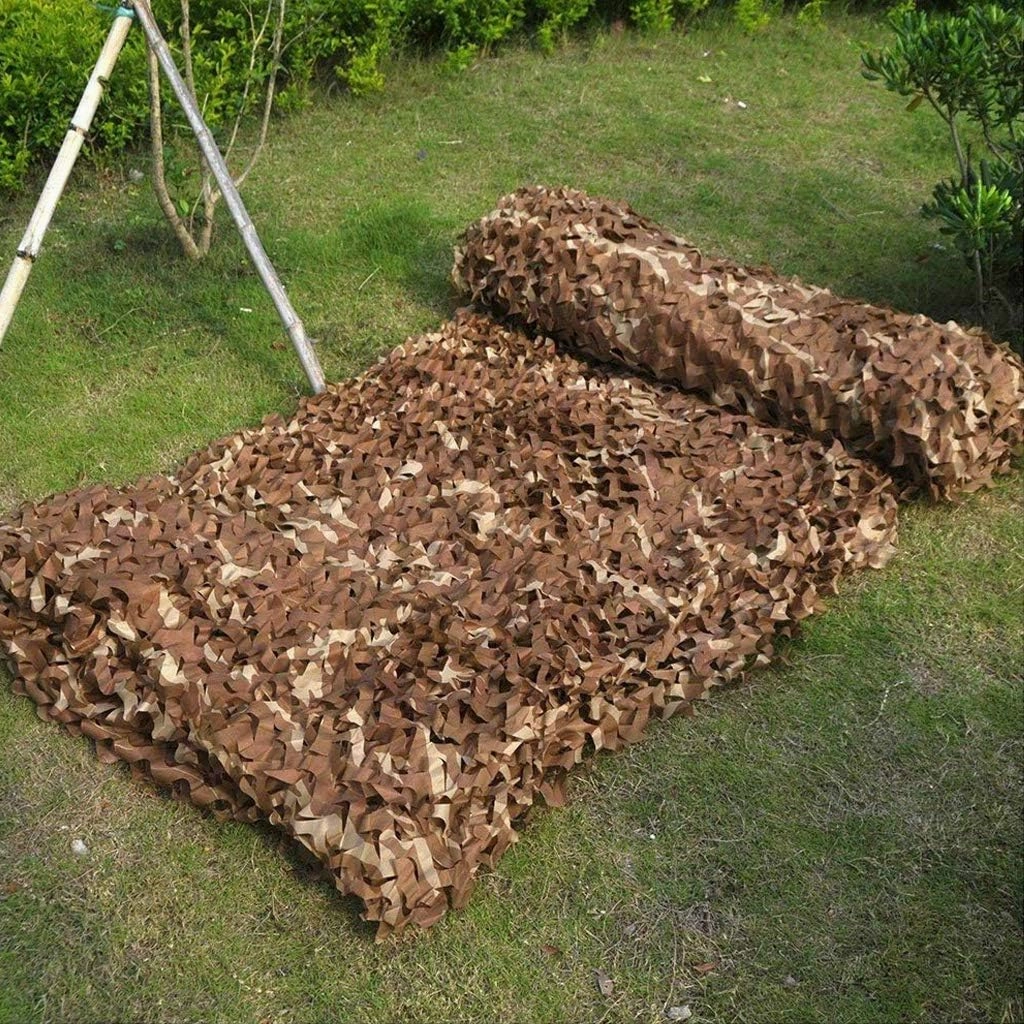 Camo Netting - Outdoor Jungle Car Truck Sunshading Net, Woodland Camouflage Netting Blinds for Camping Shooting Hunting, Military Themed Party Decoration