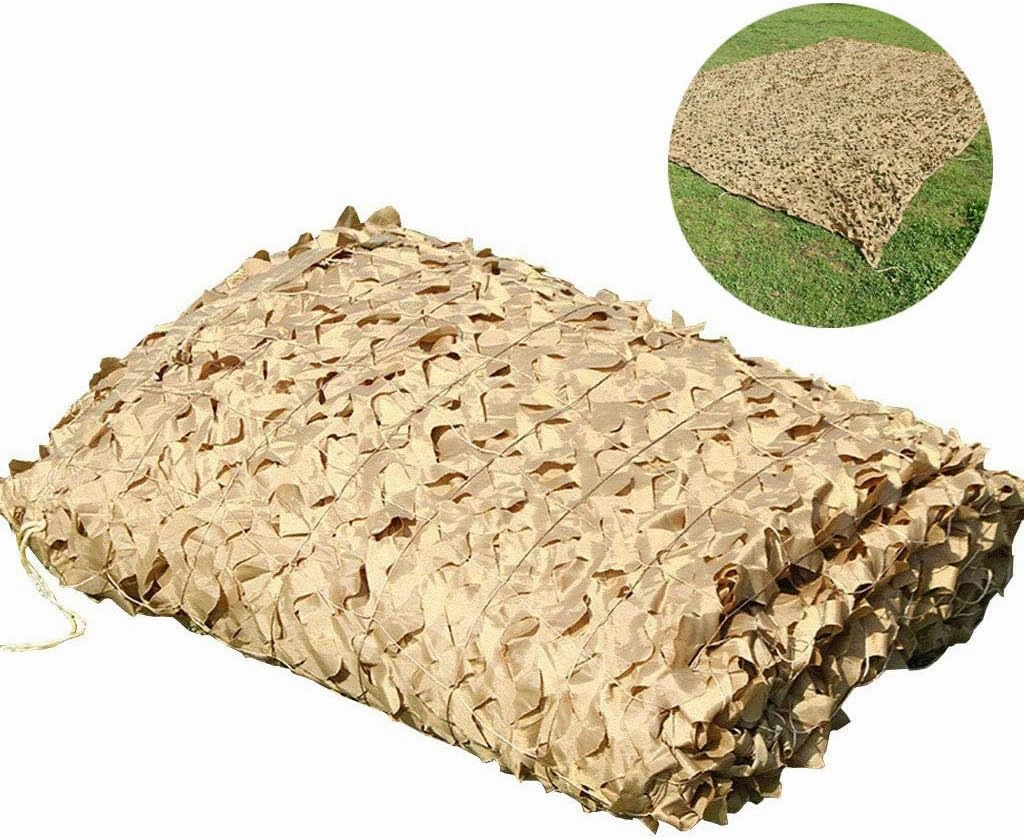 Camo Netting Woodland UV Resistant Sunshading Net Military Hunting Camouflage Net Car Truck Sunscreen Net for Outdoor Jungle Camping Hiding