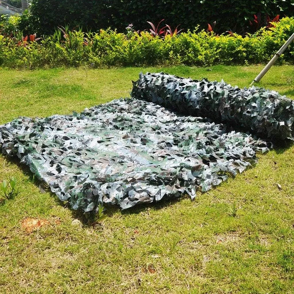 Camouflage Netting Military Outdoor Jungle Sunscreen Nets Woodland UV Resistant Shade Hunting Camo Netting Army Mesh Nets Awning Car Cover