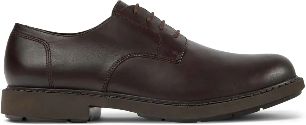 Camper Neuman Blucher Dress Shoes for Men - Ultra-Comfortable Round Toe Leather Men’s Shoes with Breathable Lining and Lightweight EVA Outsoles
