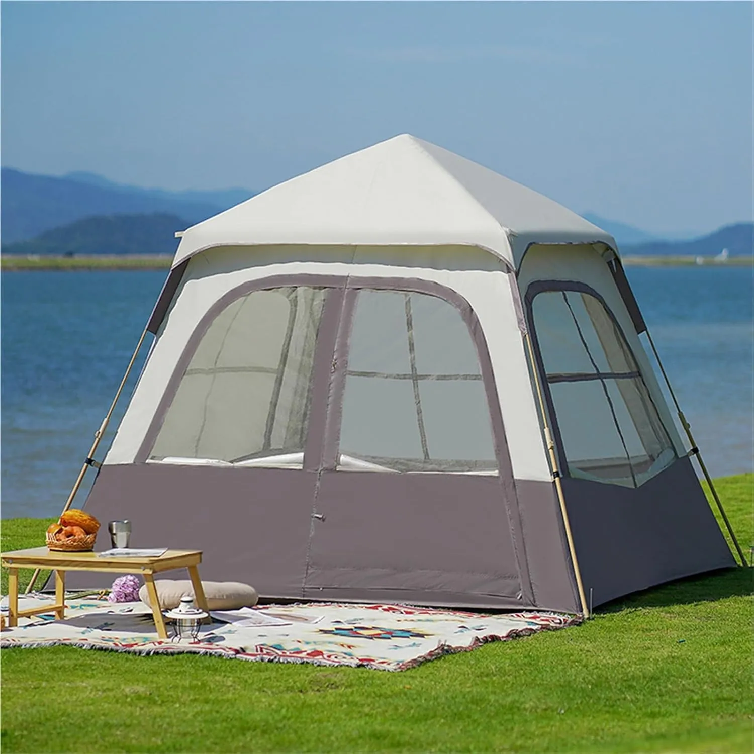 Camping Tent Outdoor Folding Portable Camping Rainproof Thickened Equipment