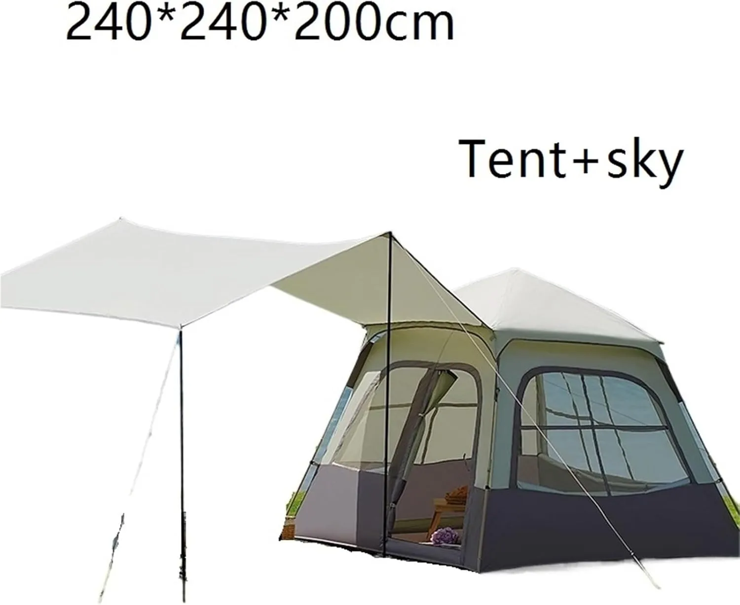 Camping Tent Outdoor Folding Portable Camping Rainproof Thickened Equipment