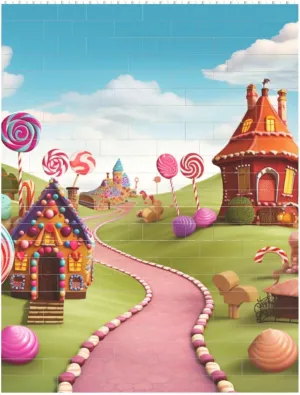 Candy Beautiful Land Building Block Puzzle Personalized Building Bricks for Adults Block Puzzle Building DIY Brick Block Puzzles Valentine's Day Gifts for Home Decor Brick Puzzle