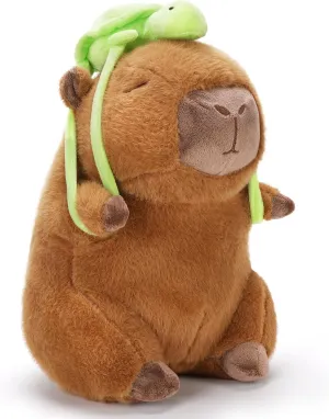 Capybara Plush Toy - Ultra Soft Stuffed Animal, Cute Realistic Design, Safe & Huggable for Kids, Adults, Pet Lovers (13.8"/35cm)