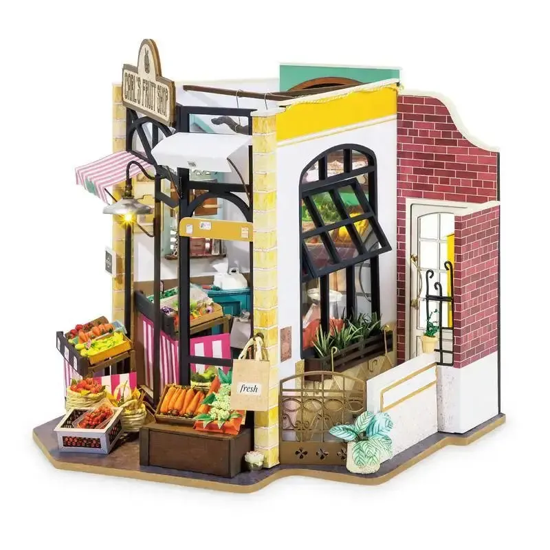 Carl's Fruit Shop DIY Miniature House Kit