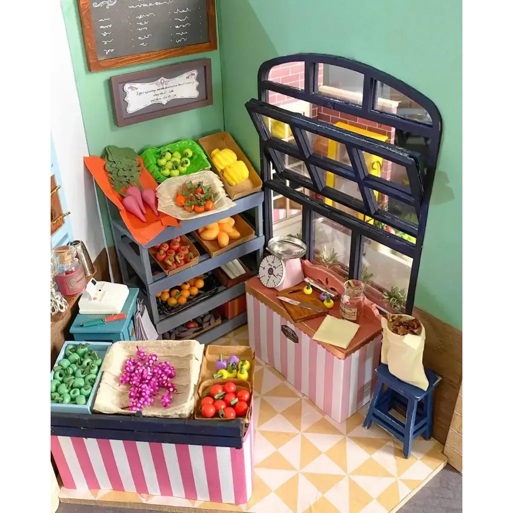 Carl's Fruit Shop DIY Miniature House Kit