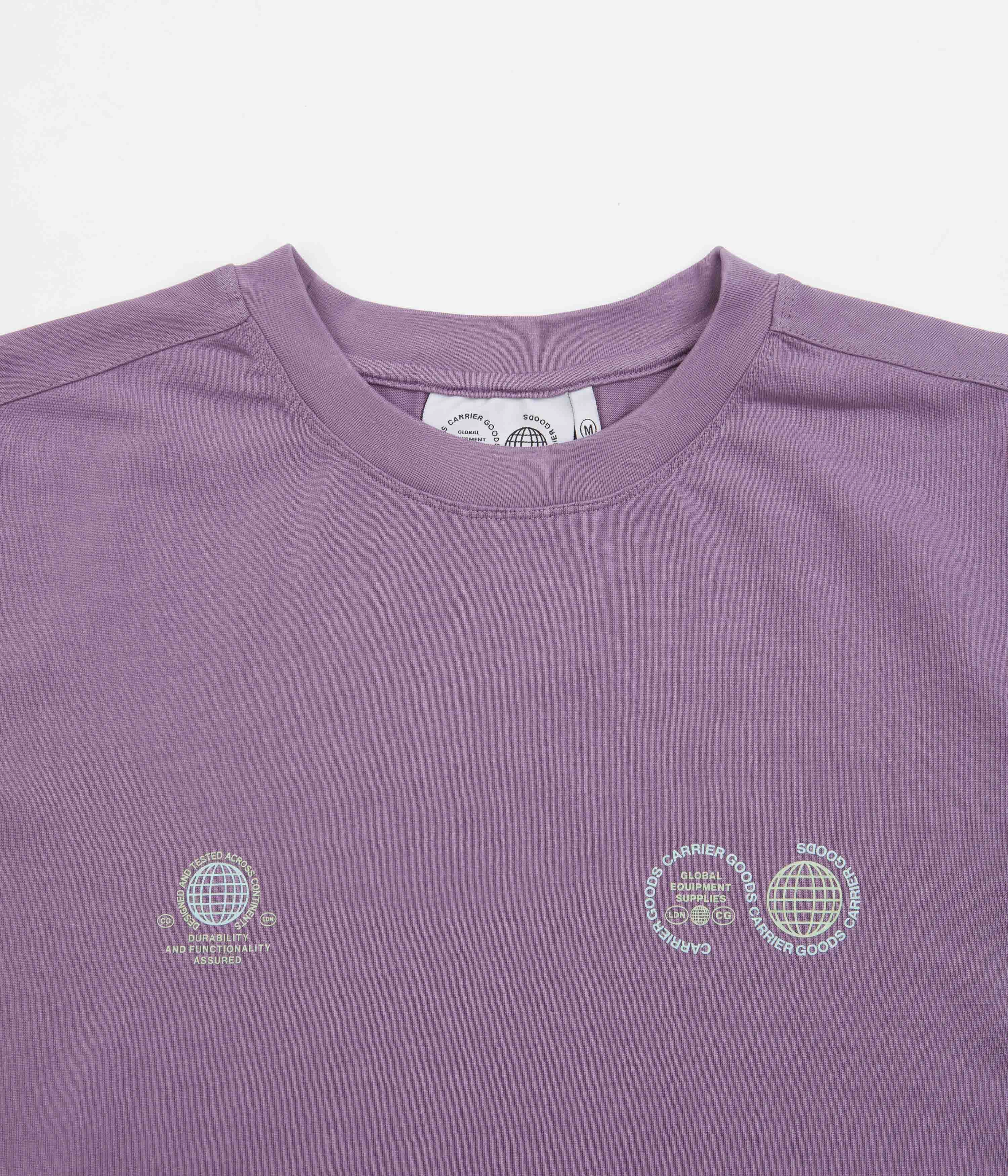 Carrier Goods Globe T-Shirt - Purple Sage