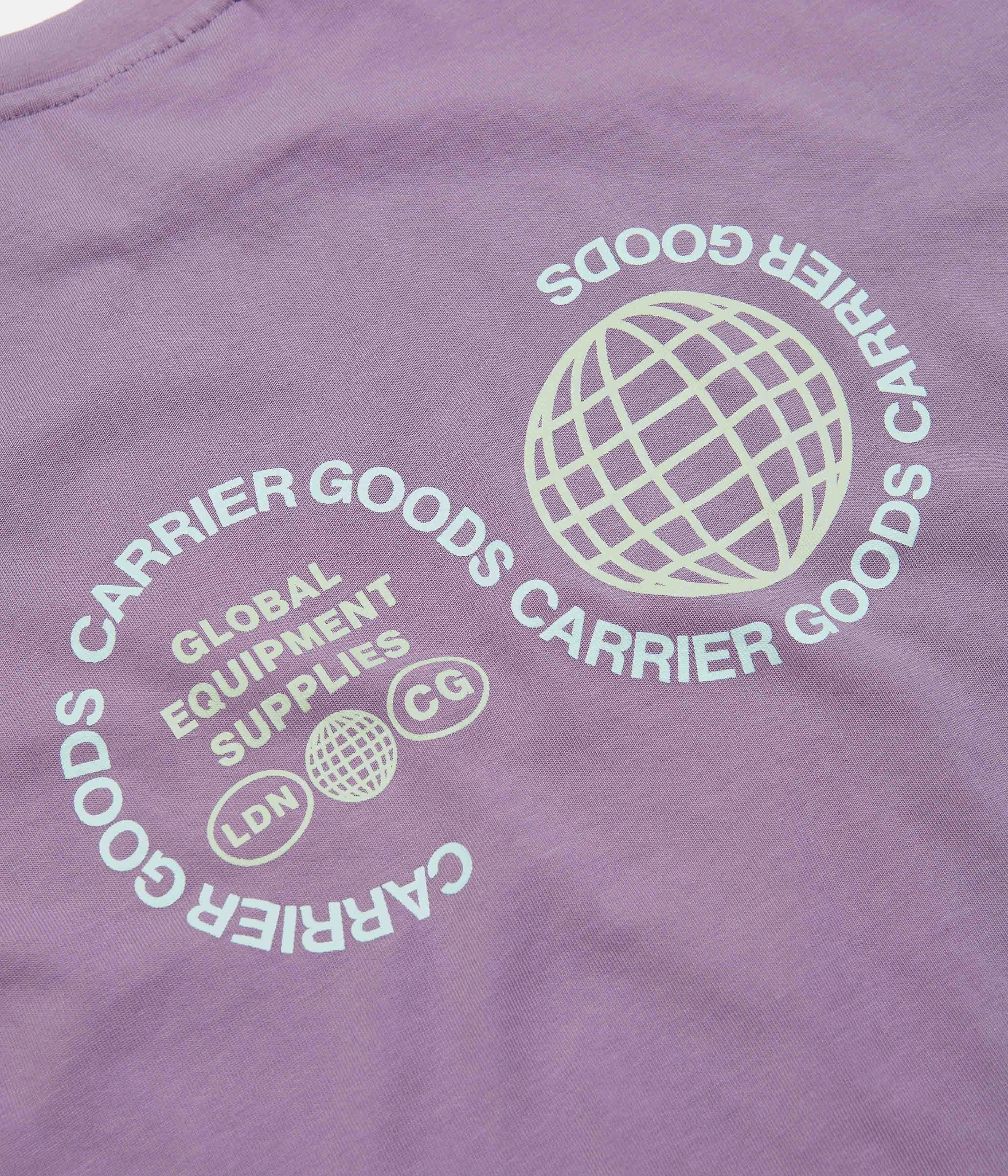 Carrier Goods Globe T-Shirt - Purple Sage