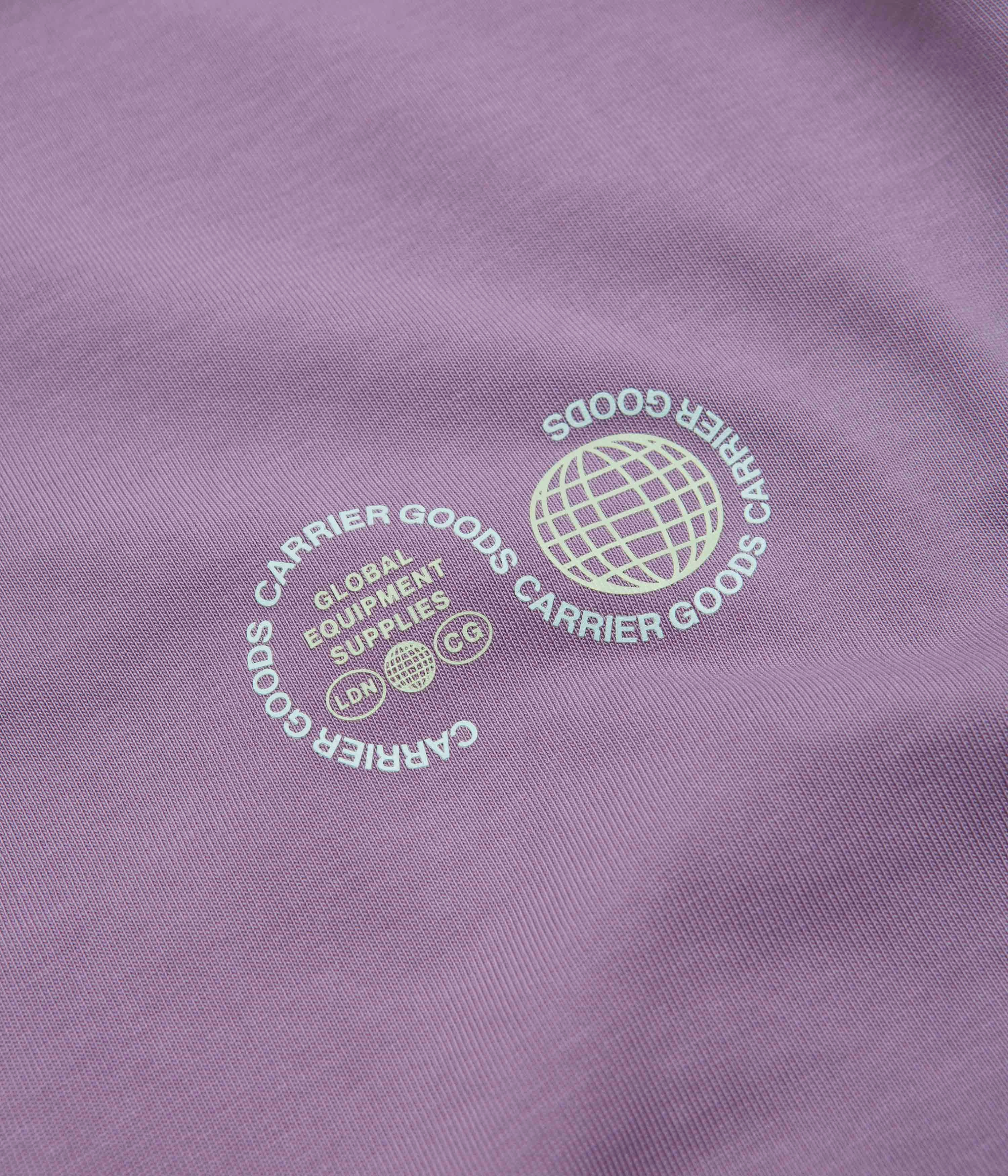 Carrier Goods Globe T-Shirt - Purple Sage