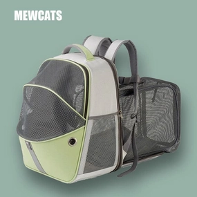 Cat Carrier Bag Foldable 4 Color Expandable Backpack