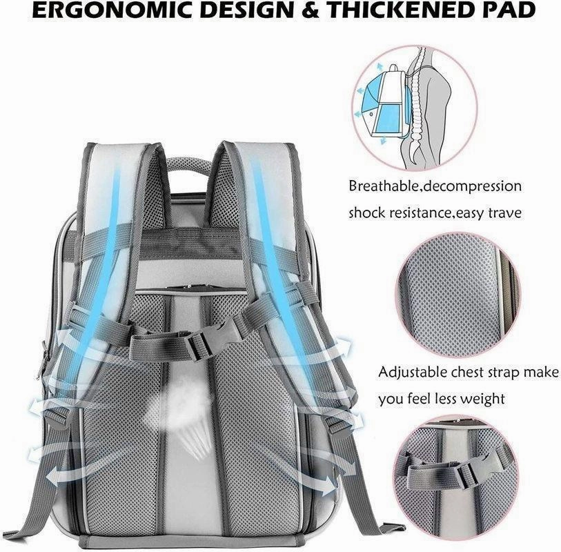 Cat Carrier Bag Foldable 4 Color Expandable Backpack