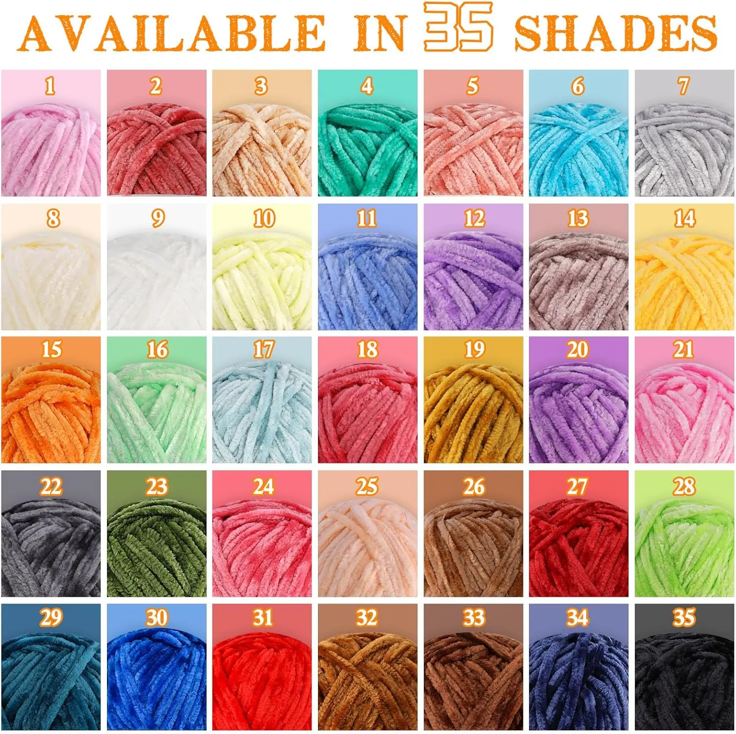 Chenille Yarn for Crocheting Knitting, 3 Skein 263 Yard Thick Soft Chunky Fluffy Weaving Plush Yarn for Blankets Clothes Pattern Creations with Big Eye Needles (Marine Green)