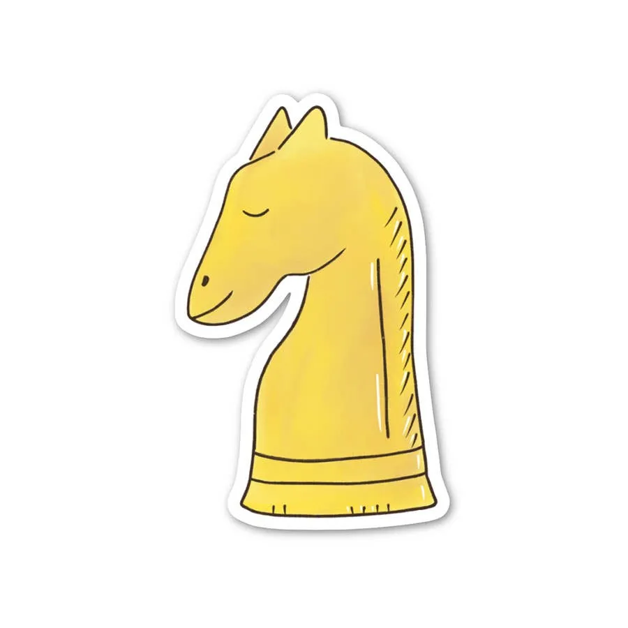 Chess Knight Sticker, Cute Vinyl Sticker