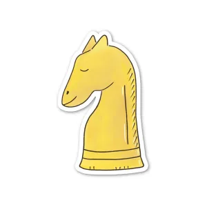 Chess Knight Sticker, Cute Vinyl Sticker