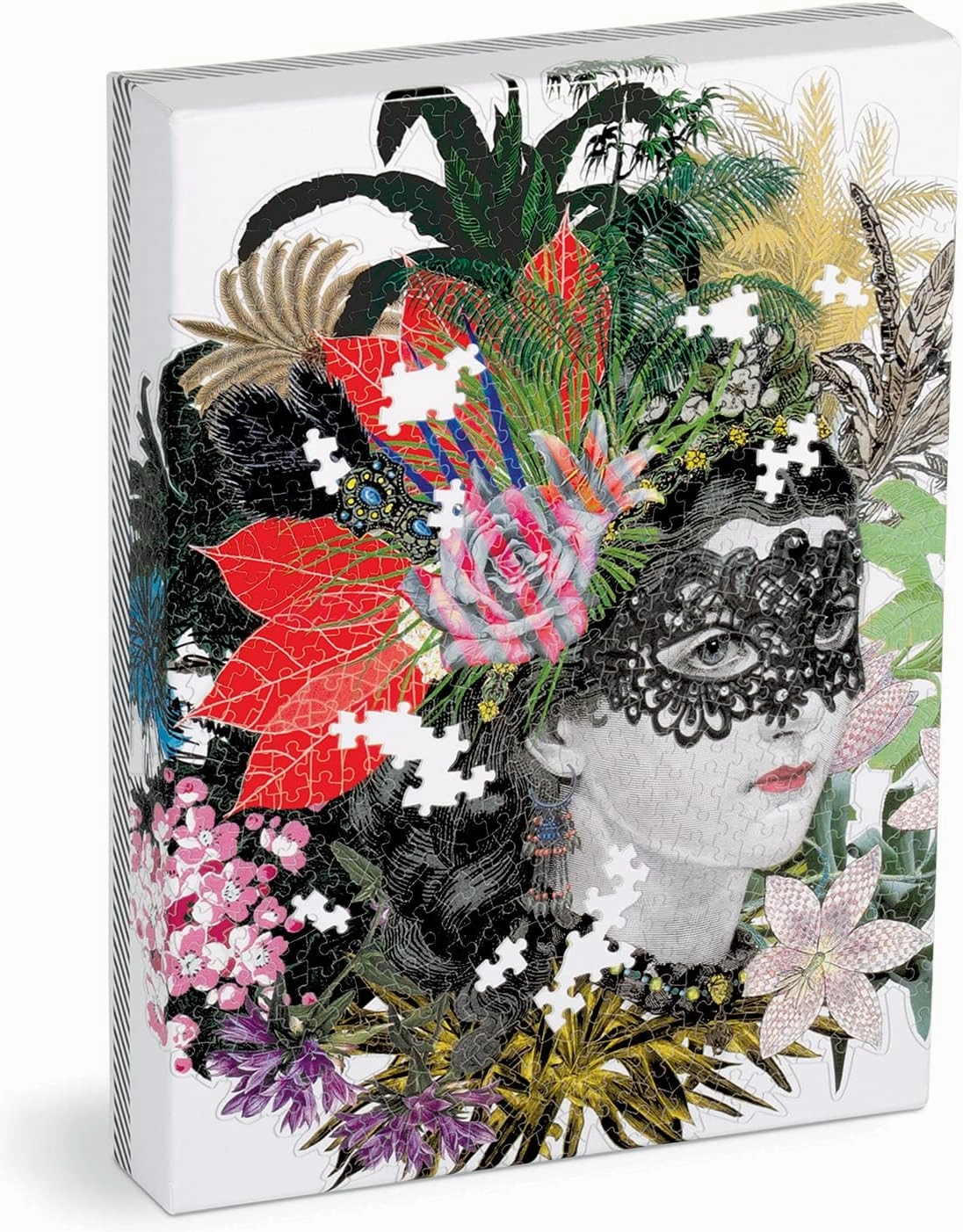 Christian Lacroix Heritage Collection Mam'zelle Scarlett 750 Piece Shaped Puzzle from Galison - 28.3" x 21" Jigsaw Puzzle with Iconic Fashion Design, Thick & Sturdy Pieces, Unique Gift Idea