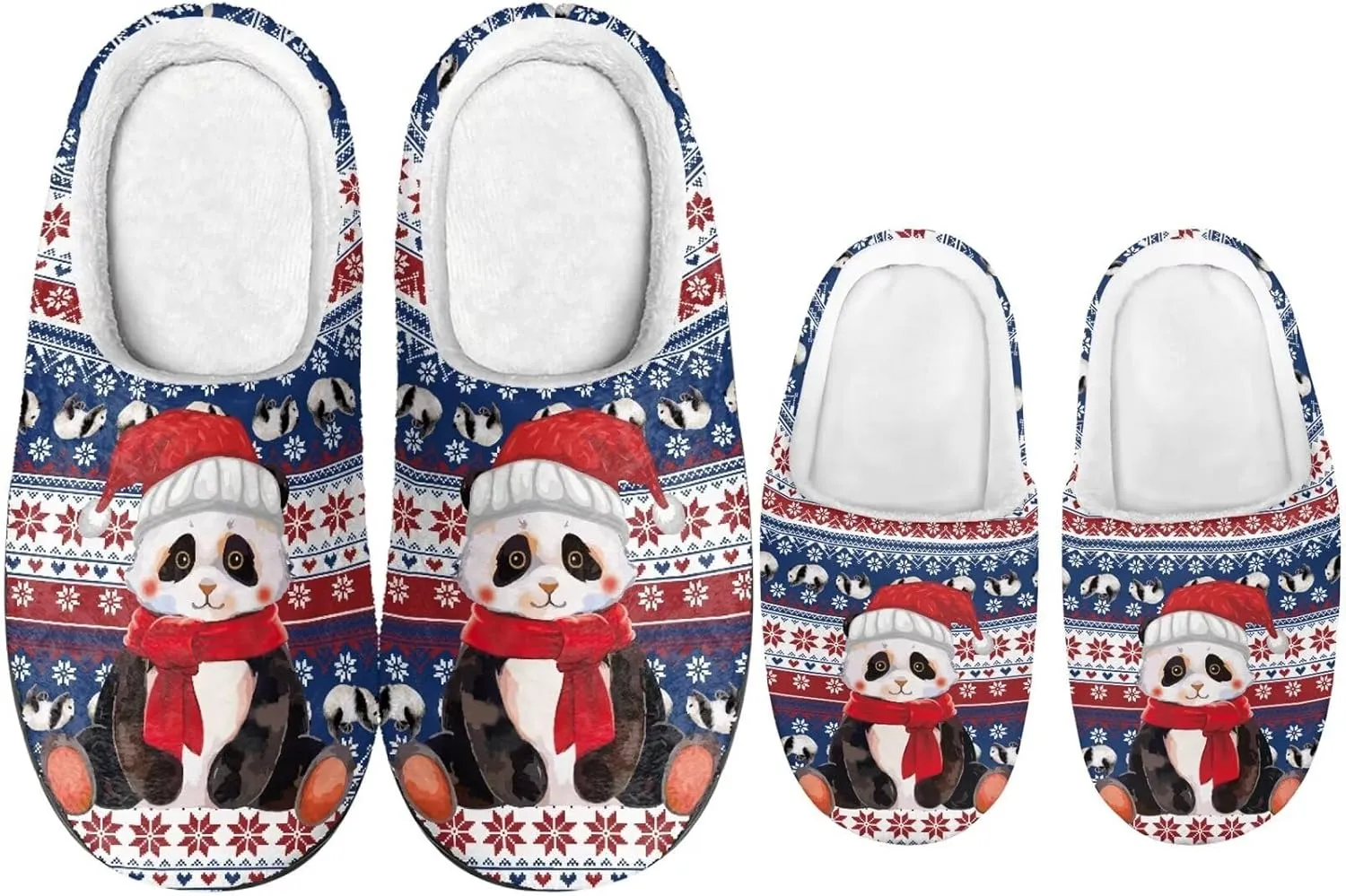 Christmas Slippers Christmas Slippers for Family Non-Slip Home Shoes for Men Woman
