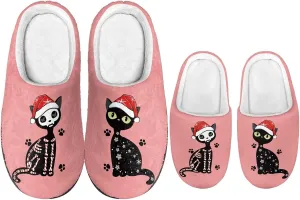 Christmas Slippers Christmas Slippers for Family Non-Slip Home Shoes for Men Woman