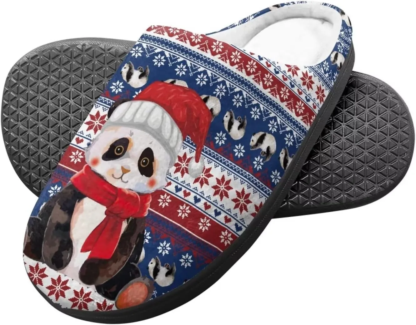 Christmas Slippers Christmas Slippers for Family Non-Slip Home Shoes for Men Woman