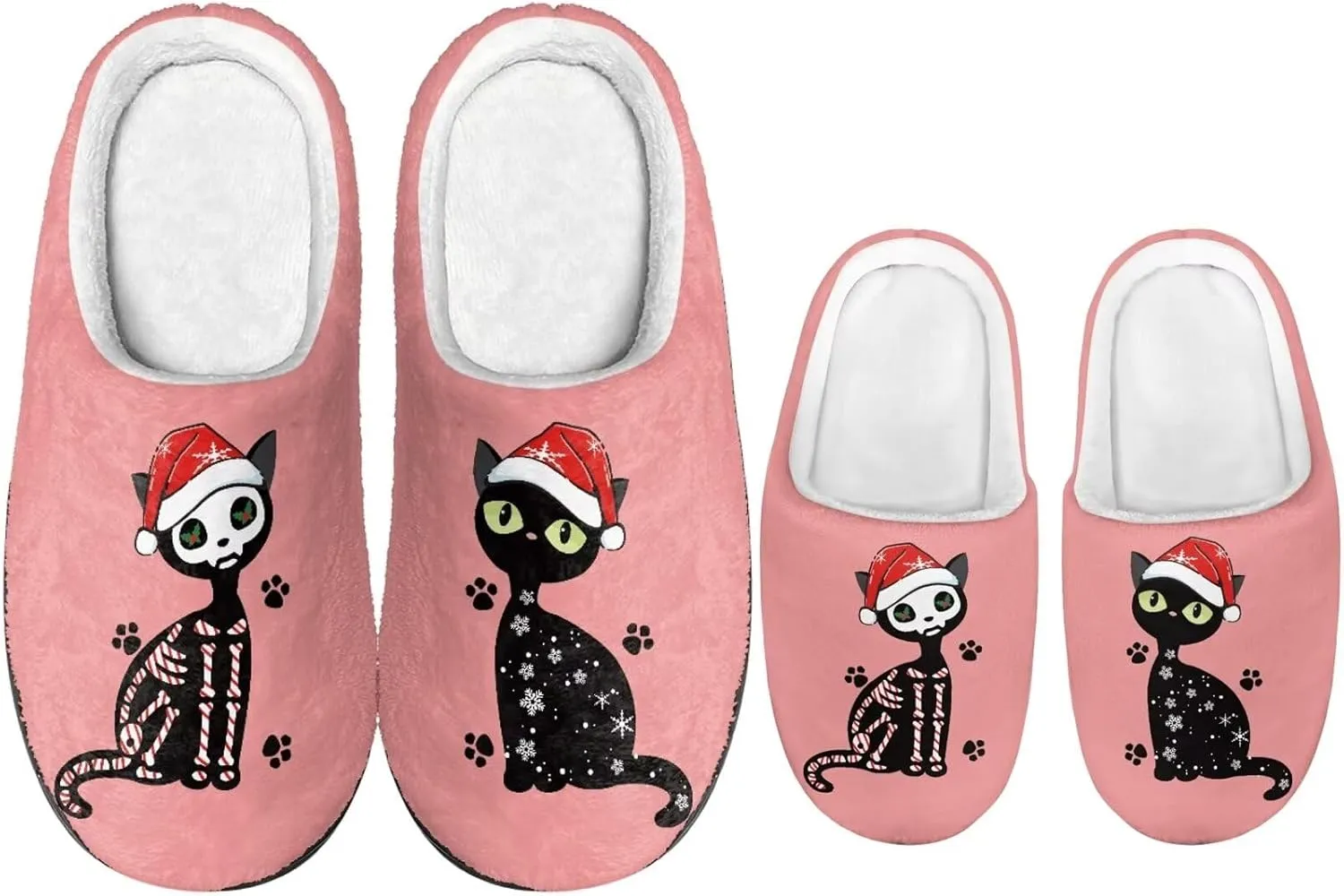 Christmas Slippers Christmas Slippers for Family Non-Slip Home Shoes for Men Woman
