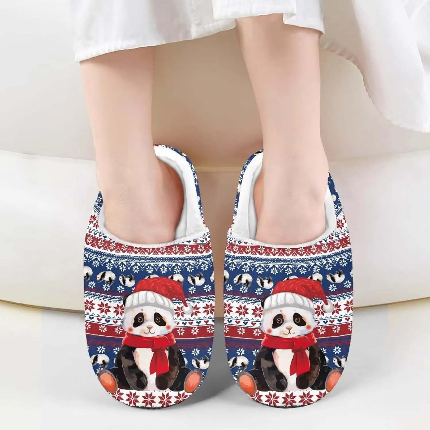Christmas Slippers Christmas Slippers for Family Non-Slip Home Shoes for Men Woman