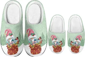 Christmas Slippers Christmas Slippers for Family Non-Slip Home Shoes for Men Woman
