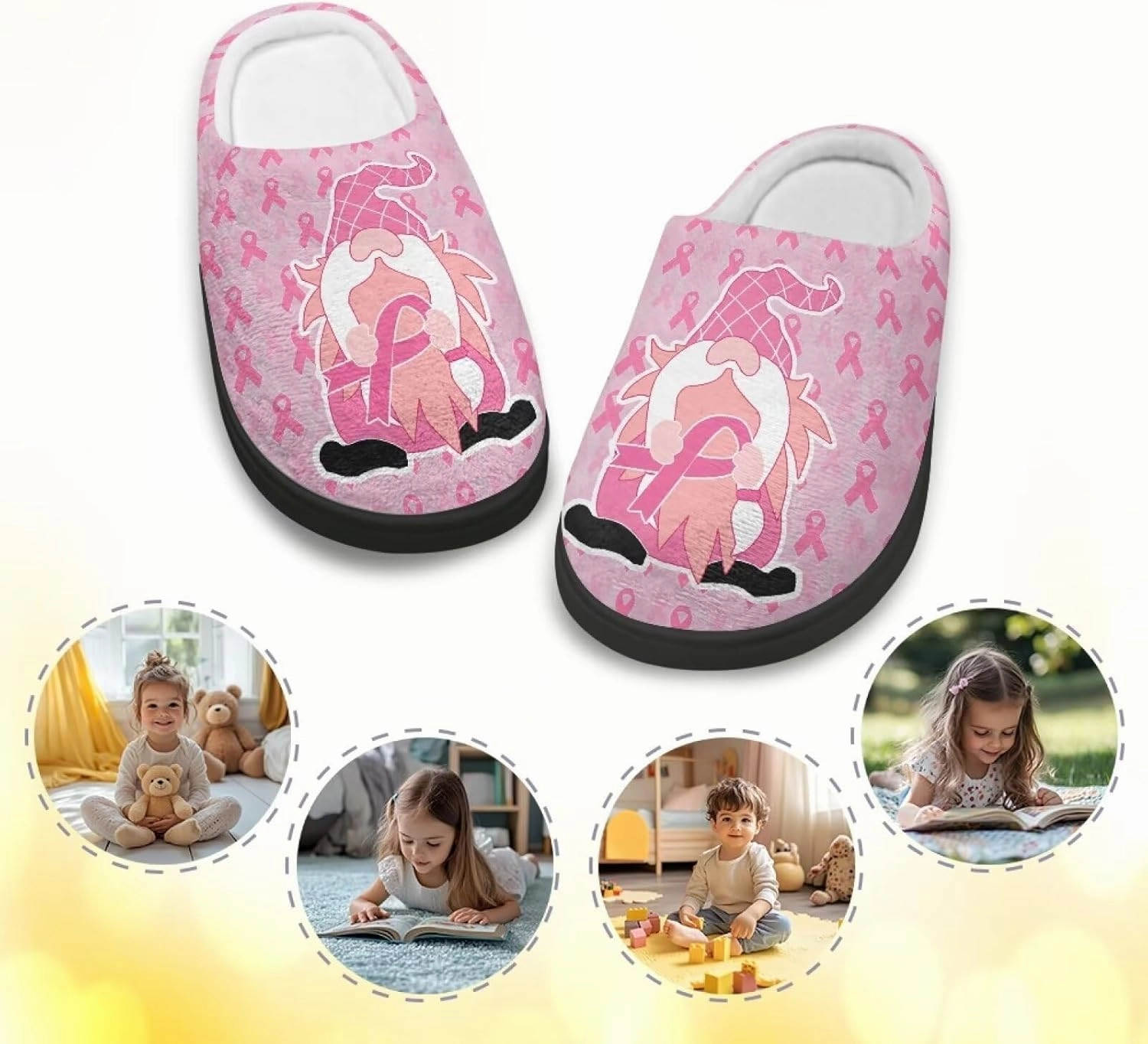 Christmas Slippers Christmas Slippers for Family Non-Slip Home Shoes for Men Woman