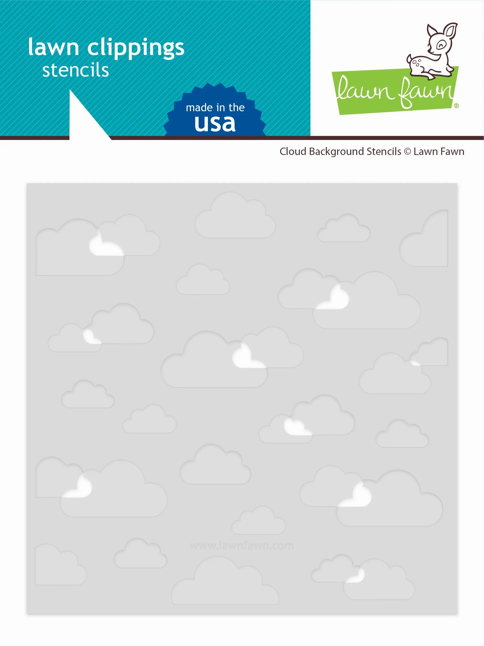 Cloud Background Stencils