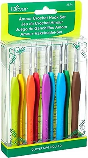 clover 3674 Amour Crochet Hook Set, 1