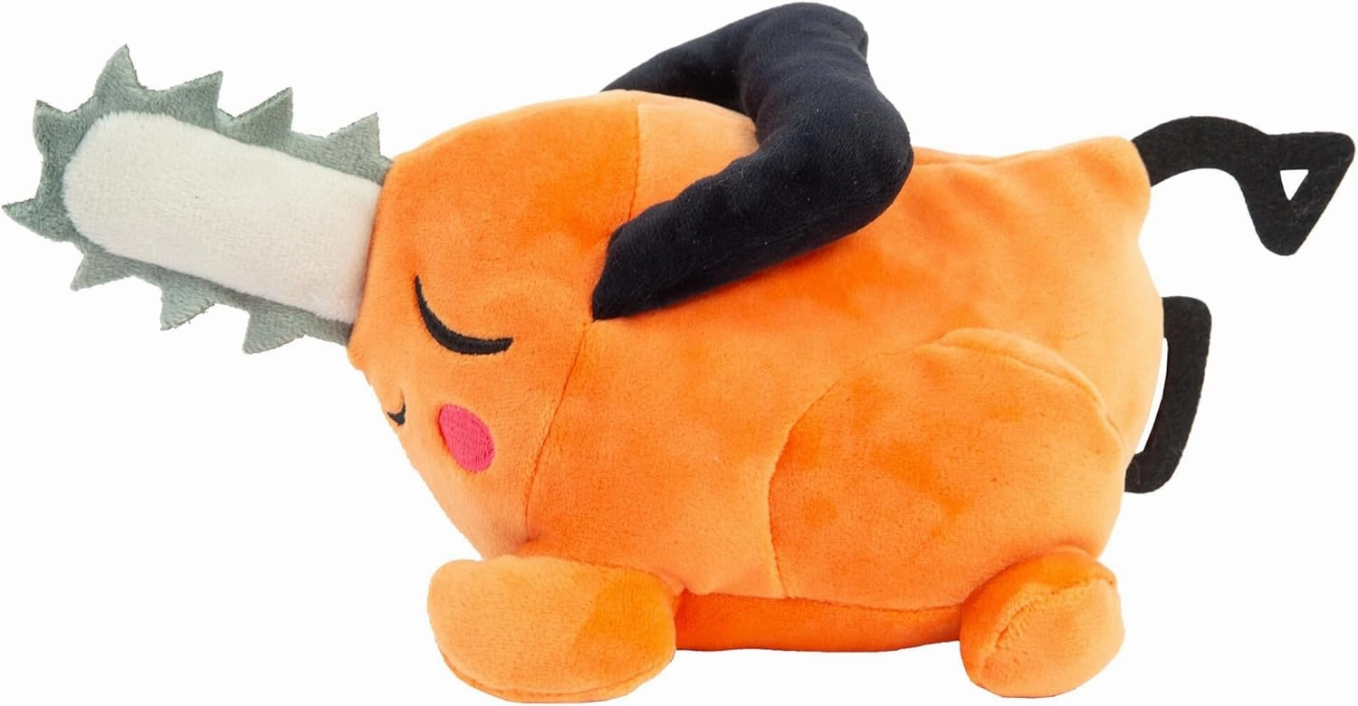 Club Mocchi Mocchi- Suya Suya Sleeping Friend Chainsaw Man Plushies - Pochita Plush - Collectible Chainsaw Man Figure - Soft and Squeezable Kawaii Anime Plush and Desk Decor - 8 Inch